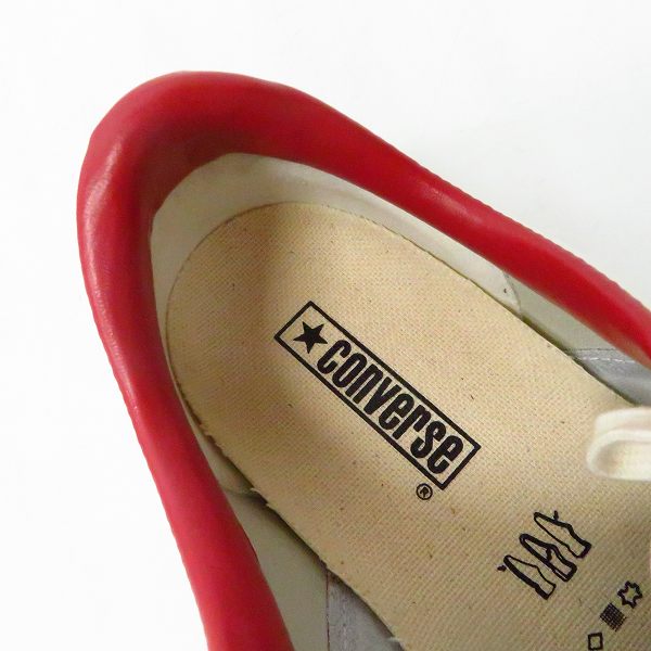 実際に弊社で買取させて頂いたCONVERSE/コンバース ONE STAR/ワンスター スニーカー ホワイト/レッド 1C044/26.5の画像 4枚目