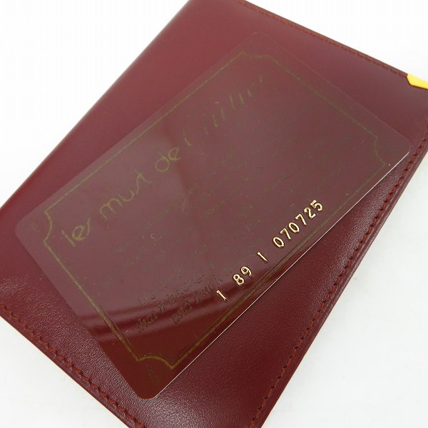 実際に弊社で買取させて頂いたCartier/カルティエ マストライン レザーカードケース/パスケースの画像 7枚目