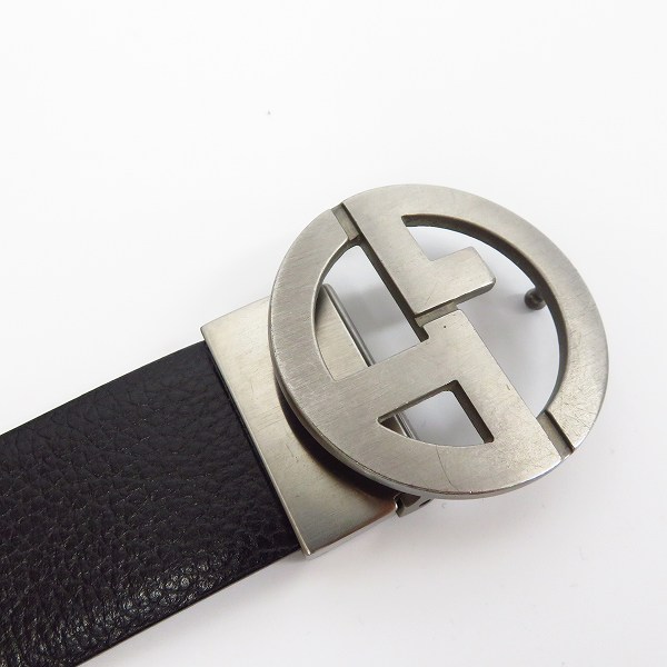 実際に弊社で買取させて頂いたGIORGIO ARMANI/ジョルジオアルマーニ ロゴレザーベルトの画像 1枚目
