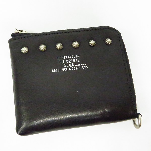 実際に弊社で買取させて頂いたTHE CRIMIE/クライミー レザー財布/ウォレット L字ファスナー スタッズ