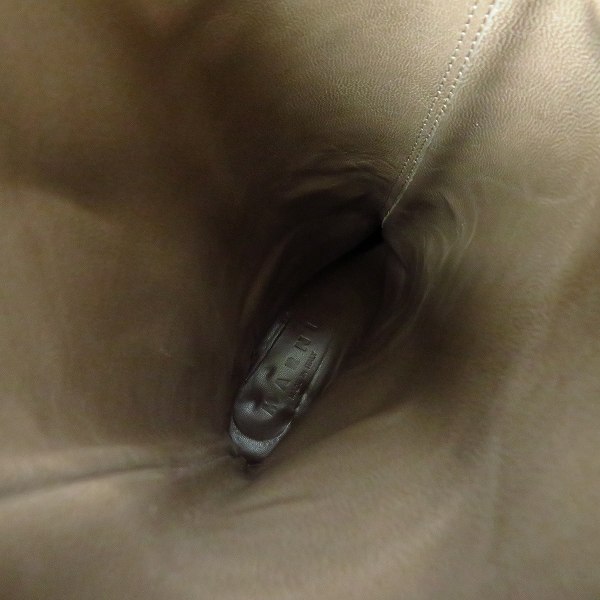 実際に弊社で買取させて頂いたMARNI/マルニ レディース スタッズ ロングブーツ ブラウン×ブラック/36の画像 4枚目