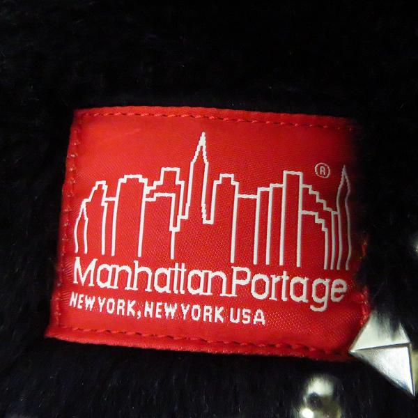 実際に弊社で買取させて頂いたManhattan Portage/マンハッタンポーテージ 黒ファー鋲打ち メッセンジャーバッグ の画像 4枚目