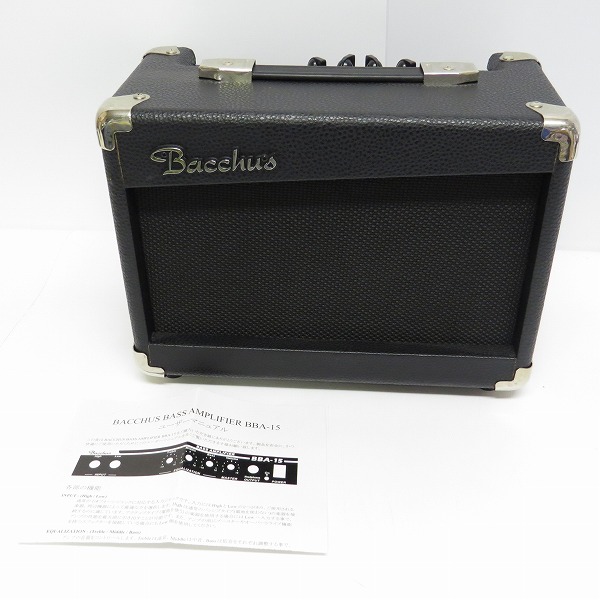 実際に弊社で買取させて頂いた★Bacchus/バッカス BBA-10 BK ミニベースアンプ