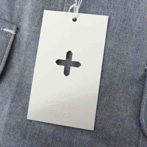 実際に弊社で買取させて頂いた【未使用】HEAD PORTER PLUS/ヘッドポータープラス ロングスリーブシャツ/Lの画像 4枚目