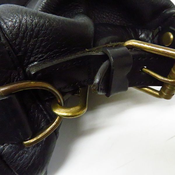 実際に弊社で買取させて頂いたMASTER-PIECE/マスターピース 2WAY レザー ミニボストンバッグ ハンドバッグ ショルダーバッグの画像 7枚目