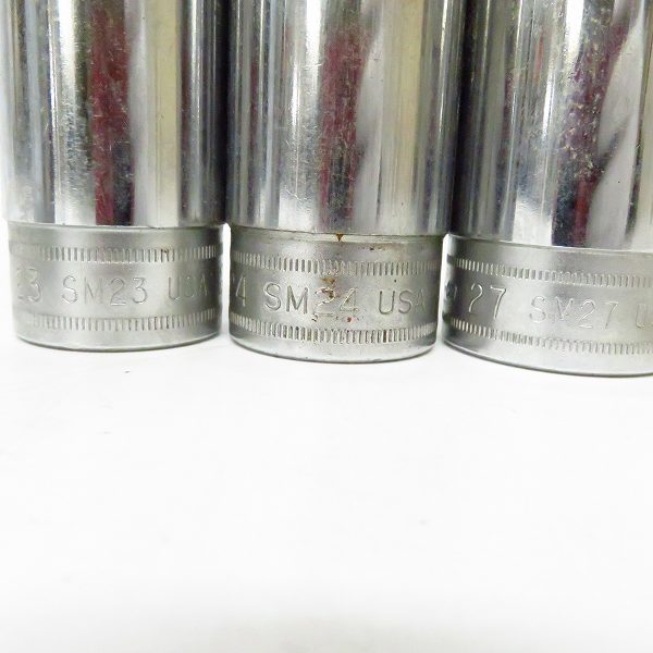 実際に弊社で買取させて頂いたSnap-on/スナップオン 1/2 差し込み 12角 ディープ ソケット SM17/19/21/23/24/27 6点セットの画像 3枚目