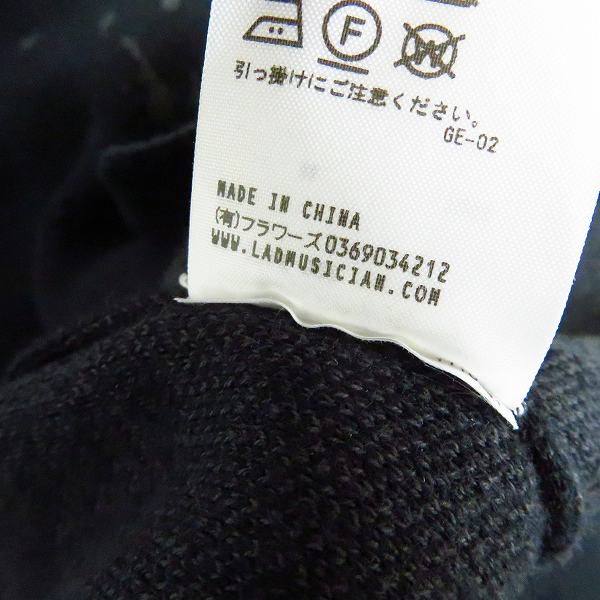 実際に弊社で買取させて頂いたLAD MUSICIAN/ラッドミュージシャン 18AW 総柄コットンカーディガン/2218-002/44の画像 4枚目