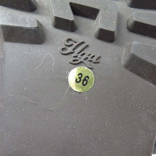 実際に弊社で買取させて頂いたMARNI/マルニ レディース スタッズ ロングブーツ ブラウン×ブラック/36の画像 5枚目