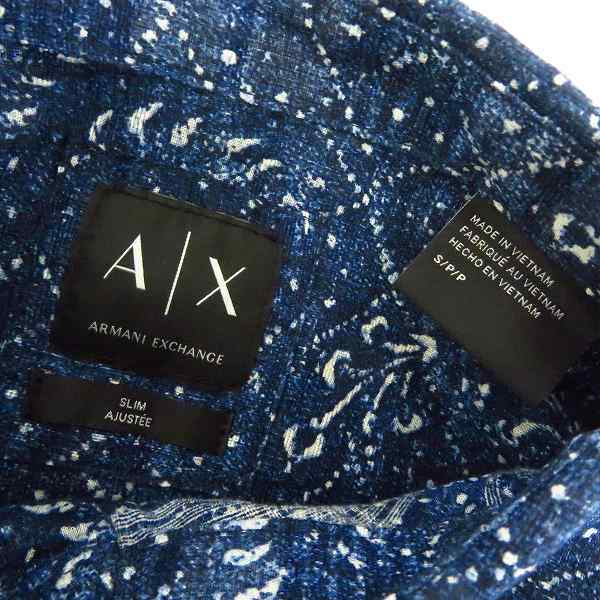 実際に弊社で買取させて頂いたA|X ARMANI EXCHANGE/アルマーニ エクスチェンジ  Floral Button Up Shir/総柄 半袖 シャツ 3YZC36ZNY7Z/Sの画像 2枚目
