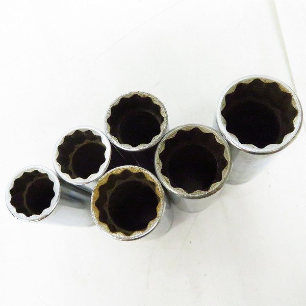 実際に弊社で買取させて頂いたSnap-on/スナップオン 1/2 差し込み 12角 ディープ ソケット SM17/19/21/23/24/27 6点セットの画像 4枚目