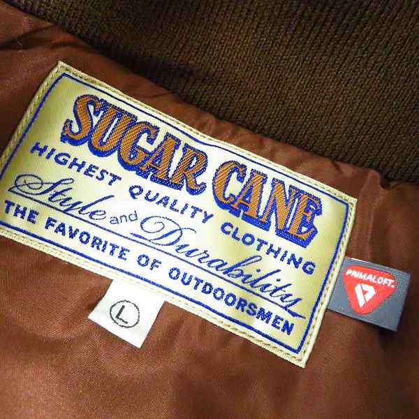 実際に弊社で買取させて頂いたSUGAR CANE/シュガーケーン コーデュロイ プリマロフト ショールカラー リブジャケット SC14297 Lの画像 2枚目