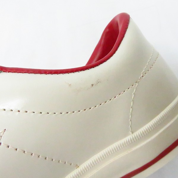実際に弊社で買取させて頂いたCONVERSE/コンバース ONE STAR/ワンスター スニーカー ホワイト/レッド 1C044/26.5の画像 6枚目