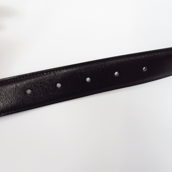 実際に弊社で買取させて頂いたdunhill/ダンヒル イタリア製 レザーベルト ブラック 40/100の画像 5枚目