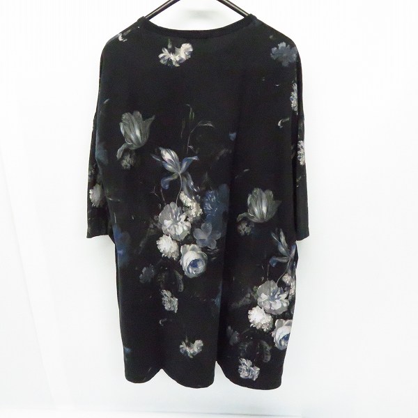 実際に弊社で買取させて頂いたLAD MUSICIAN/ラッドミュージシャン SUPER BIG T-SHIRT/フラワープリント スーパービッグTシャツ/ブルー/2118-714の画像 1枚目