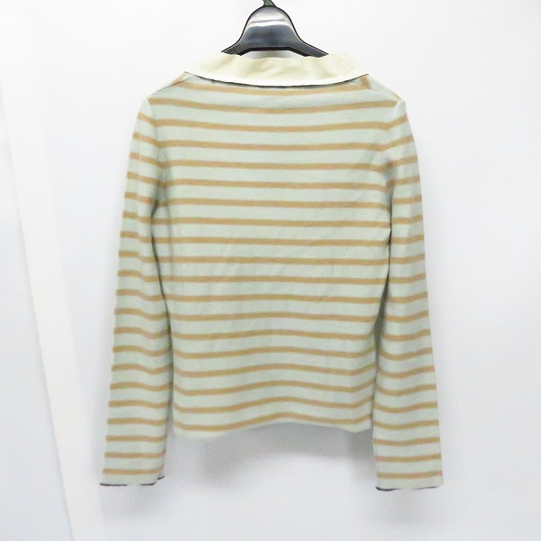 実際に弊社で買取させて頂いたMARNI/マルニ カシミヤ Vネックボーダーニット/40の画像 1枚目