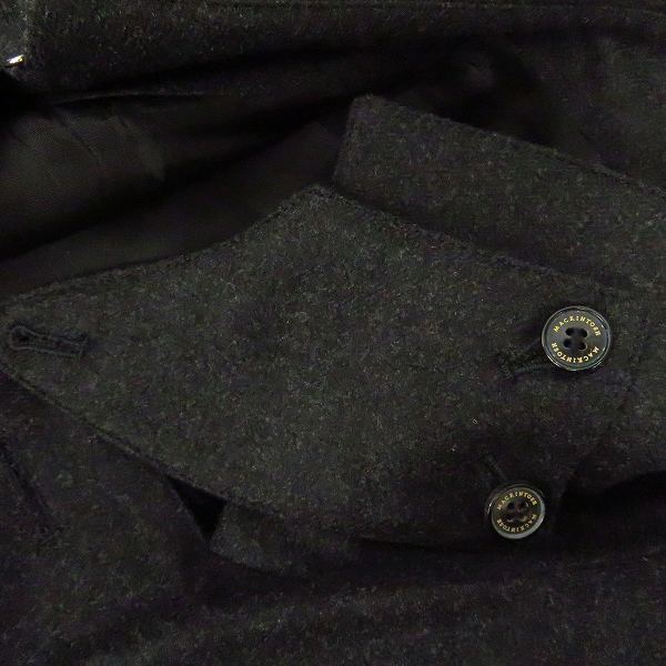 実際に弊社で買取させて頂いたMACKINTOSH/マッキントッシュ ウール  トレンチコート グレー系/38の画像 5枚目