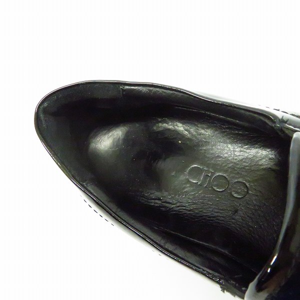 実際に弊社で買取させて頂いたJIMMY CHOO/ジミー チュウ ベロア×ハラコ切り替え ローカットスニーカーの画像 4枚目