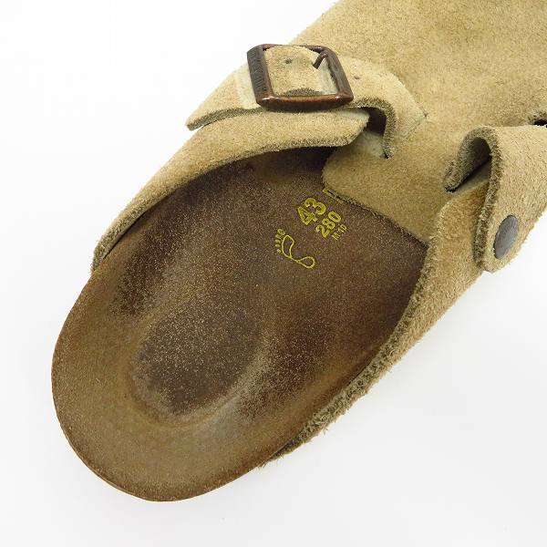 実際に弊社で買取させて頂いたBIRKENSTOCK/ビルケンシュトック BOSTON/ボストン スエードレザー サンダル 060461/28の画像 4枚目