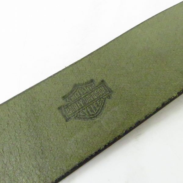 実際に弊社で買取させて頂いたハーレーダビッドソン/ブランド不明 スタッズ レザーベルト 他 3点セットの画像 2枚目