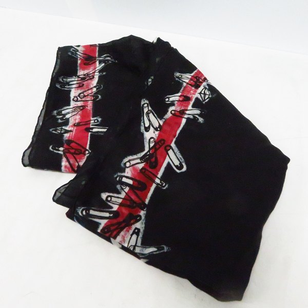 実際に弊社で買取させて頂いたBALMAIN/バルマン 総柄 セーフティーピン 大判ストール