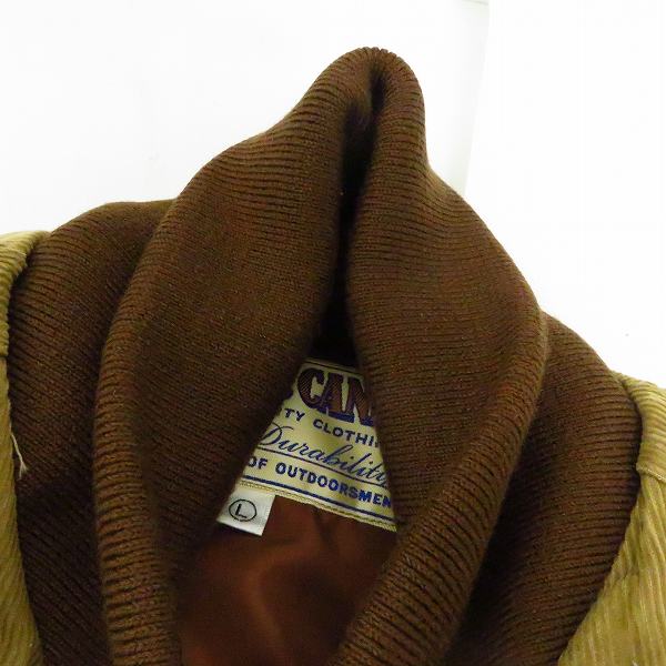 実際に弊社で買取させて頂いたSUGAR CANE/シュガーケーン コーデュロイ プリマロフト ショールカラー リブジャケット SC14297 Lの画像 6枚目