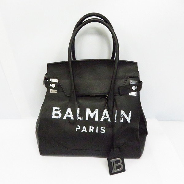 実際に弊社で買取させて頂いた【ショルダー欠品】BALMAIN/バルマン 2WAY レザー トート/ショルダーバッグ　