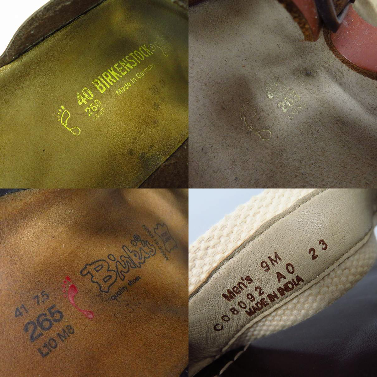 実際に弊社で買取させて頂いたBIRKENSTOCK/ビルケンシュトック Birki's/ビルキー COLE HAAN/コールハーン サンダル 4点セットの画像 4枚目