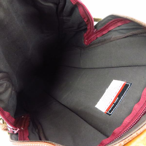 実際に弊社で買取させて頂いたMASTER-PIECE/マスターピース レザー×スウェードバックパックの画像 4枚目