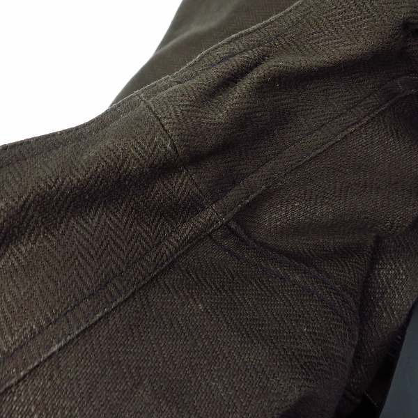 実際に弊社で買取させて頂いたSUGAR CANE/シュガーケーン MISTER FREEDOM 15oz HERRINGBONE VESTE BELLEVILLE カバーオールジャケット SC14243/42の画像 4枚目