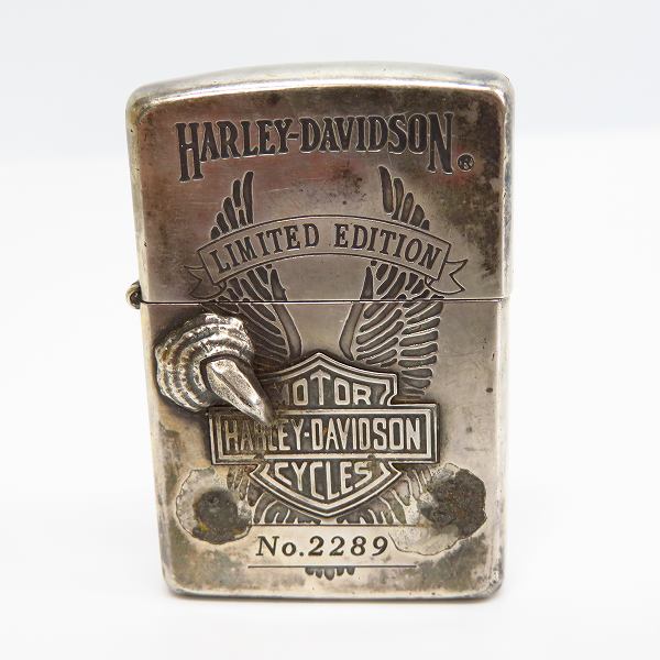 実際に弊社で買取させて頂いたZIPPO/ジッポー HARLEY-DAVIDSON/ハーレーダビッドソン クロウ メタル張り 94年製