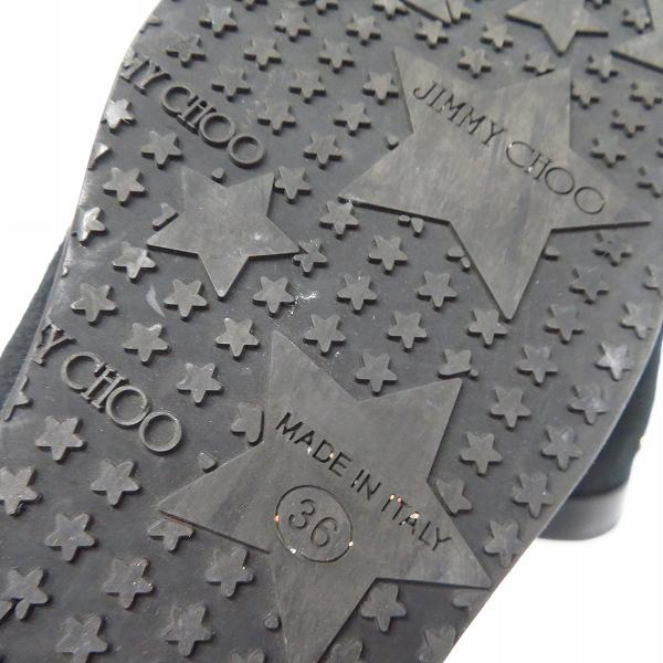実際に弊社で買取させて頂いたJIMMY CHOO/ジミーチュウ ムートン ブーツ ブラック/36の画像 5枚目