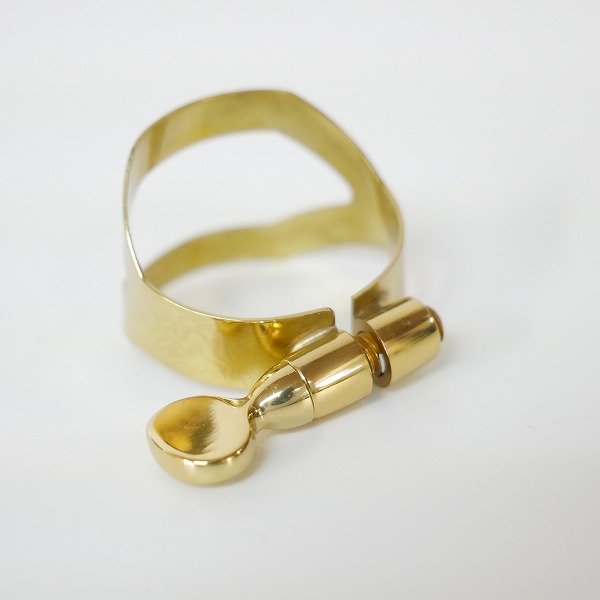 実際に弊社で買取させて頂いた【刻印エラー】HENRI SELMER/セルマー ソプラノサックス用 リガチャー ゴールドの画像 3枚目