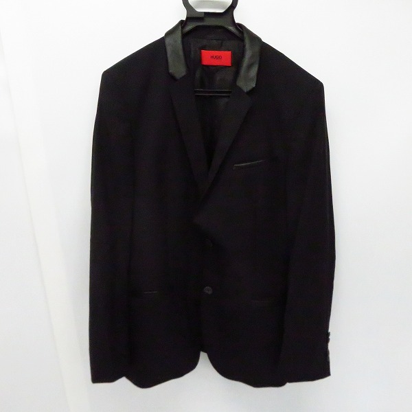 実際に弊社で買取させて頂いた【JPタグ】HUGO BOSS/ヒューゴボス 2Bテーラードジャケット 素材切替 50