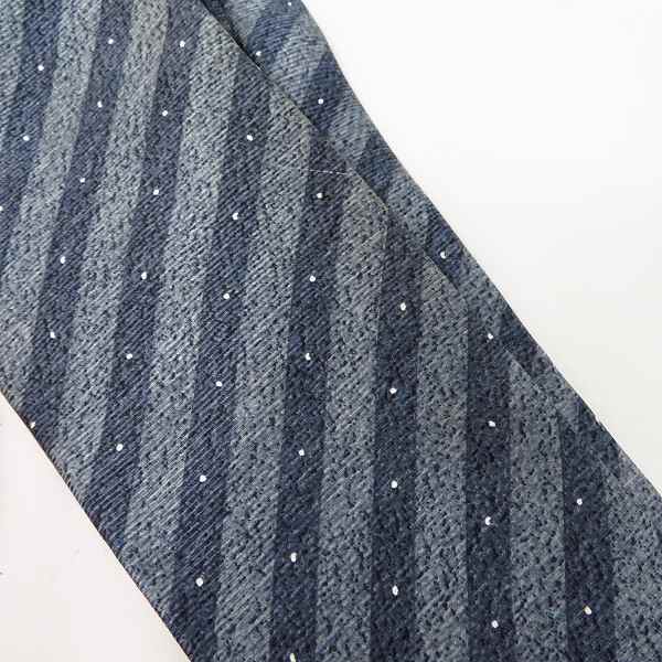 実際に弊社で買取させて頂いたBVLGARI/ブルガリ 総柄/ストライプ柄 シルクネクタイ 2点セットの画像 4枚目