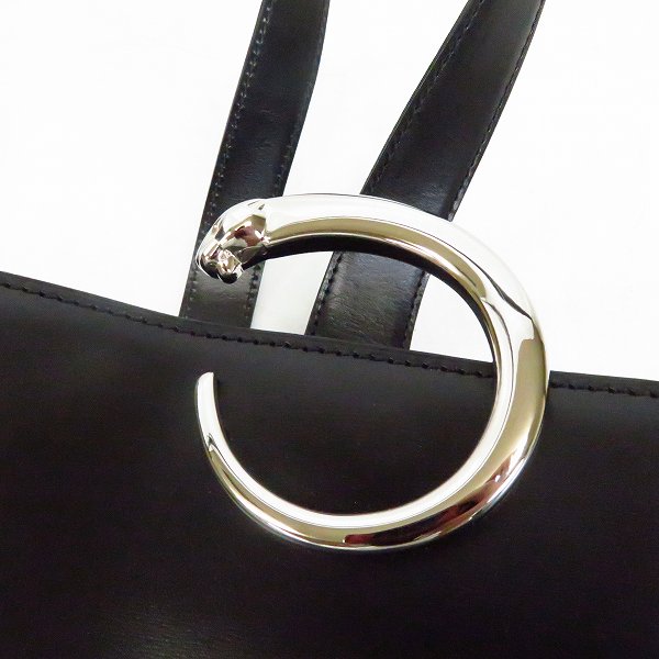実際に弊社で買取させて頂いたCartier/カルティエ パンテール レザー ワンショルダーバッグ ブラック/黒の画像 5枚目