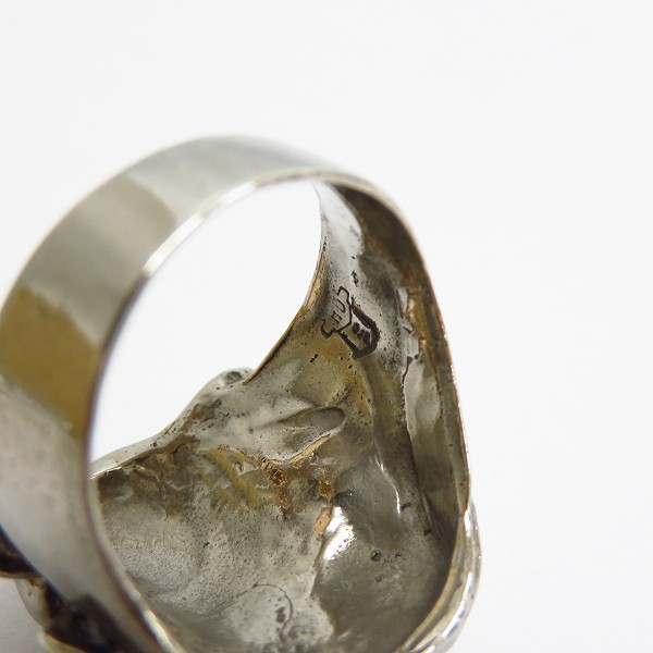 実際に弊社で買取させて頂いたHARLEY-DAVIDSON/ハーレーダビッドソン シルバー製 PIG バイカーリング/22-22.5号の画像 6枚目