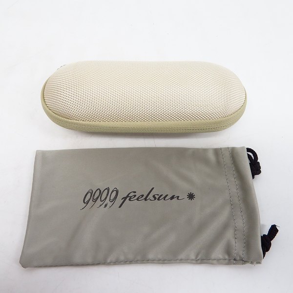 実際に弊社で買取させて頂いた999.9/フォーナインズ feelsun 度なし サングラス/メガネフレーム F-03Mの画像 6枚目
