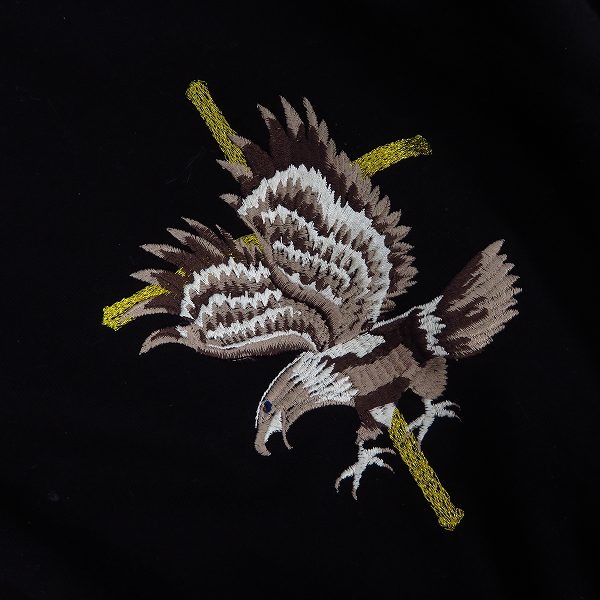 実際に弊社で買取させて頂いたDIET BUTCHER SLIM SKIN/ダイエットブッチャースリムスキン 16AW chocolate jesus 鷹刺繍 プルオーバースウェット 1の画像 5枚目