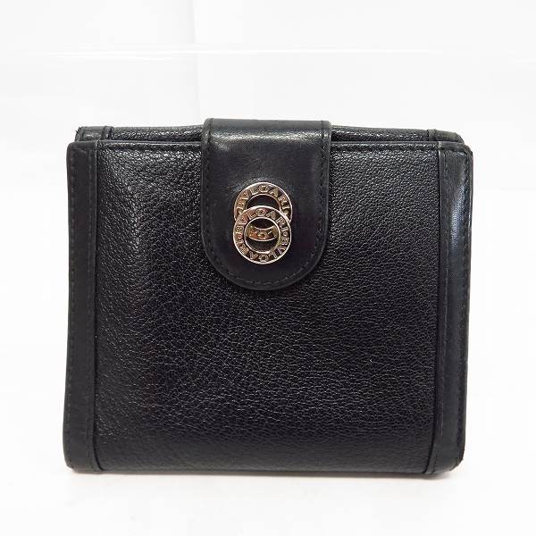 実際に弊社で買取させて頂いたBVLGARI/ブルガリ ロゴマーク 二つ折り レザー財布 の画像 1枚目