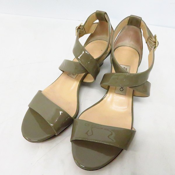 実際に弊社で買取させて頂いたJIMMY CHOO/ジミーチュウ エナメル ストラップサンダル/36