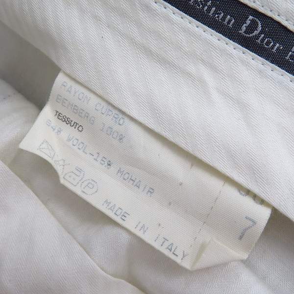実際に弊社で買取させて頂いたChristian Dior/クリスチャンディオール タキシードジャケット/スラックス セットアップ/50Rの画像 4枚目