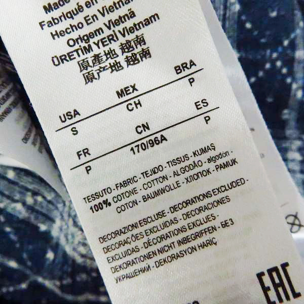 実際に弊社で買取させて頂いたA|X ARMANI EXCHANGE/アルマーニ エクスチェンジ  Floral Button Up Shir/総柄 半袖 シャツ 3YZC36ZNY7Z/Sの画像 3枚目