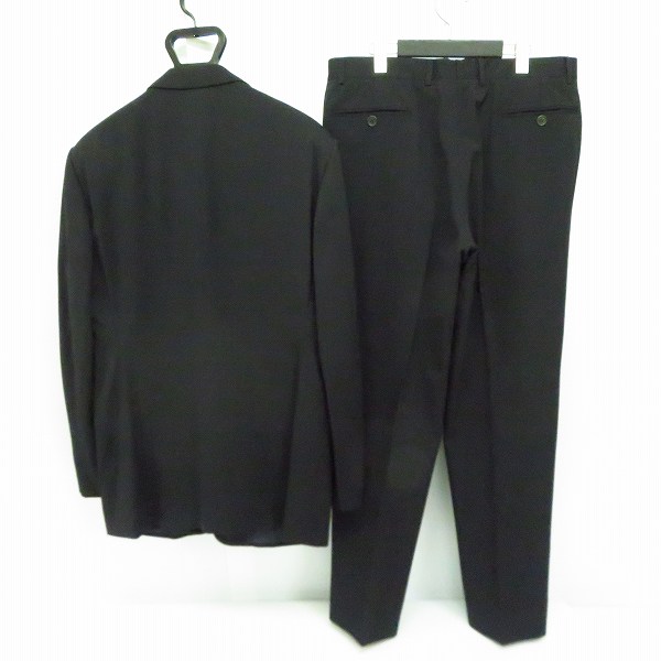 実際に弊社で買取させて頂いたGIORGIO ARMANI/ジョルジオアルマーニ  ウールシルク混 3Bテーラードジャケット/スラックスパンツ セットアップ/52の画像 1枚目