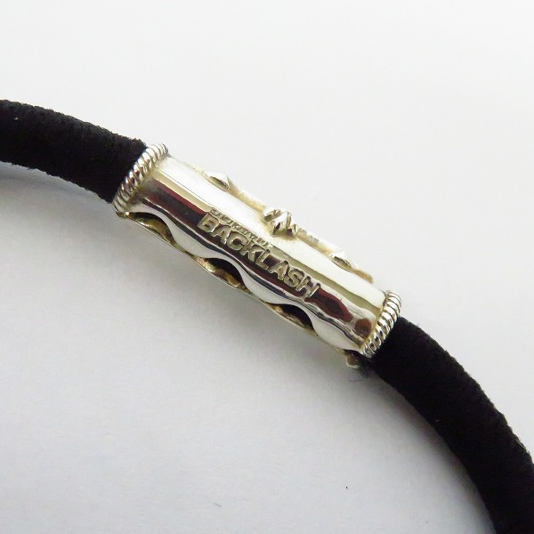 実際に弊社で買取させて頂いたBACKLASH/バックラッシュ The Line シルバー 925 ヘアーゴム/シューコード アクセ T-194の画像 3枚目