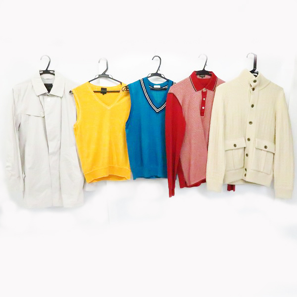 実際に弊社で買取させて頂いたMACKINTOSH PHILOSOPHY/マッキントッシュフィロソフィー ベスト/長袖 ポロシャツ/ジャケット 等 38-40/M 5点セット