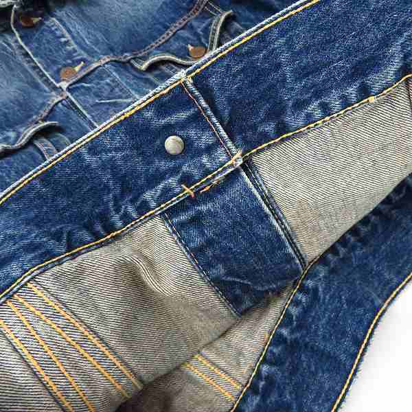 実際に弊社で買取させて頂いたSUGAR CANE/シュガーケーン LOT901 デニムジャケット/Gジャン SC11901H/42の画像 6枚目