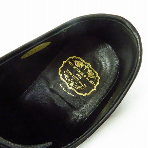 実際に弊社で買取させて頂いたDIET BUTCHER SLIM SKIN/ダイエットブッチャースリムスキン レザーシューズ 9の画像 4枚目