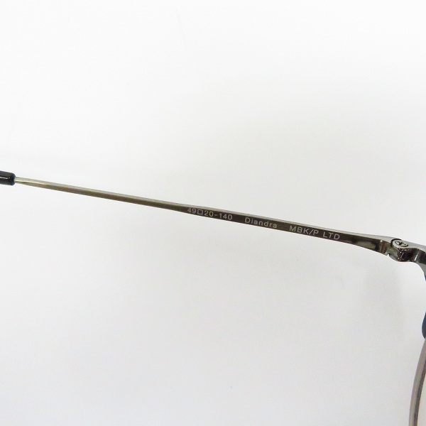 実際に弊社で買取させて頂いたOLIVER PEOPLES/オリバーピープルズ 眼鏡/メガネフレーム Diandra MBK/P LTDの画像 4枚目