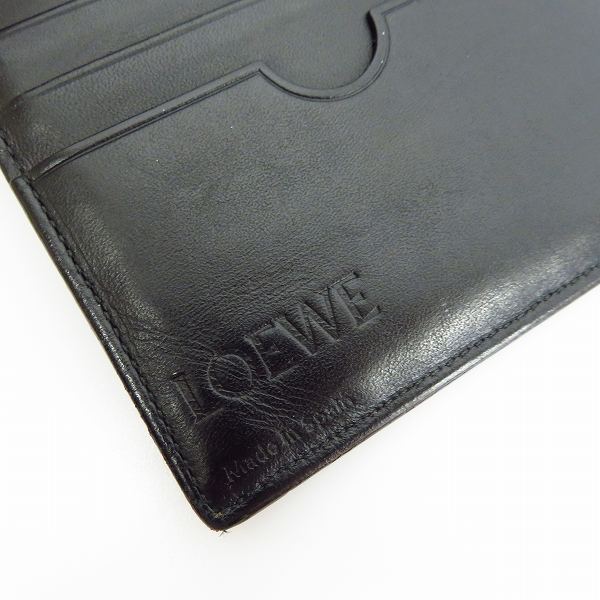 実際に弊社で買取させて頂いたLOEWE/ロエベ レザー 二つ折り ロングウォレット/長財布の画像 3枚目