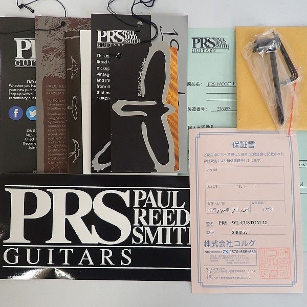 実際に弊社で買取させて頂いた★【美品】PRS/Paul Reed Smith/ポールリードスミス Wood Library Custom 22 2016年製 ハードケース付の画像 1枚目